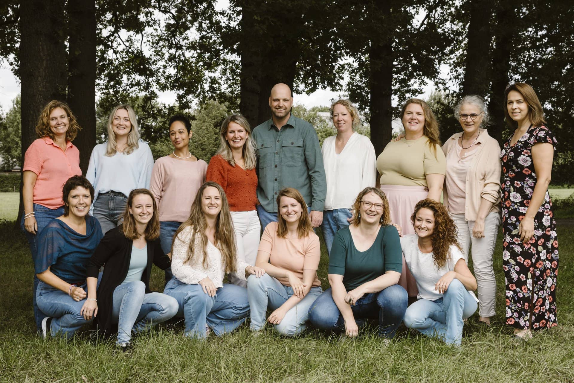 Groepsfoto van de medewerkers van Praktijk Roets